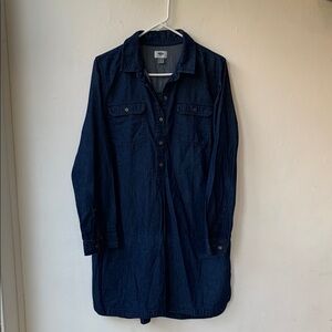Old Navy Men's Dark Blue Shirt Jacket